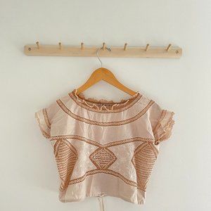 For Love & Lemons - embroidery top cropped